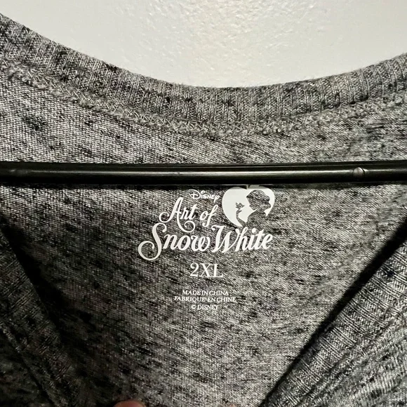 Disney Women's Gray Muscle Tee with Character Print - Picture 4 of 5